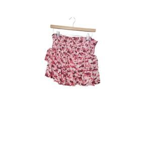 Blue Pepper Tiered feminine mini skirt